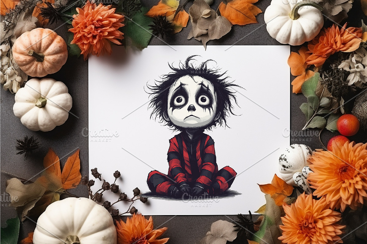 Halloween cartoon Beetlejuice., a Person Illustration by KENO Mascots (Photo 7 of 10)