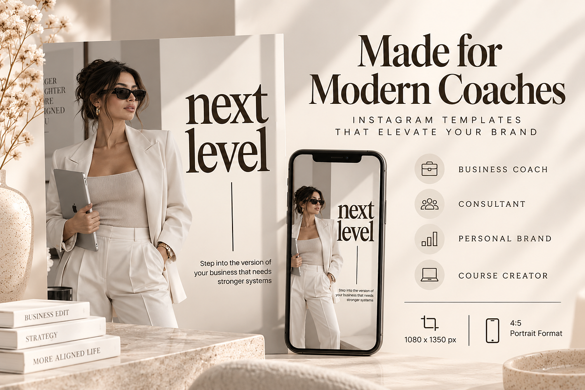 Business Coach Instagram Templates, a Social Media Template by Moeen (Photo 4 of 6)