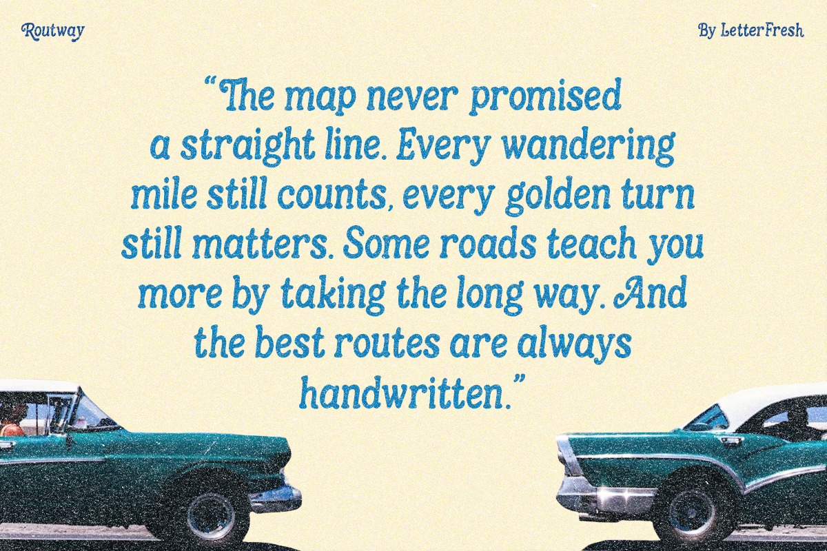 Routway Serif, a Serif Font by Letter Fresh (Photo 8 of 14)