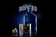 Deep Blue Bottle Mockup, a Packaging Mockup by Gleb Guralnyk (Thumbnail 3 of 3)