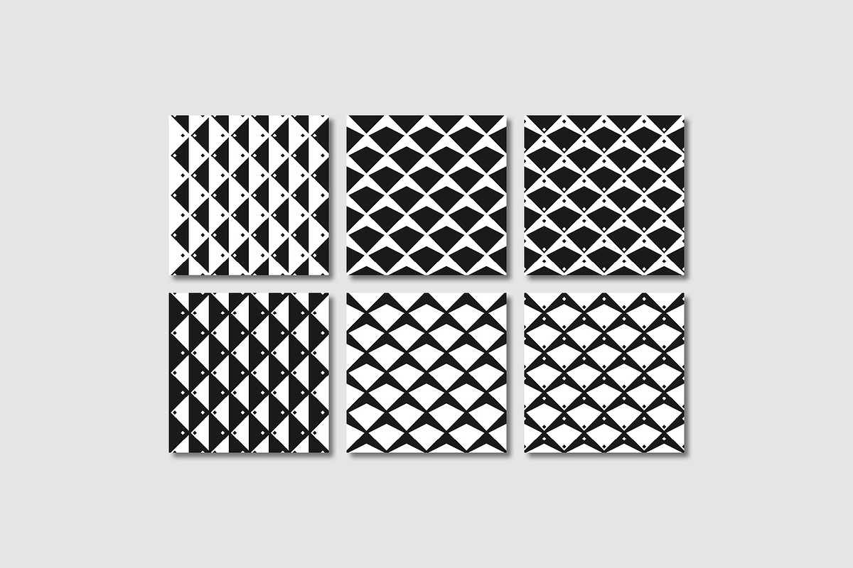 Rhombus - 12 Seamless Patterns, a Pattern Graphic by Tustan (Photo 3 of 4)