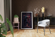Gothic Skull Candlestick Artwork, a Wallpaper Graphic by DigitalFad (Thumbnail 2 of 3)