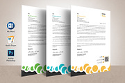 Letterhead Template Word Apple Pages, a Stationery Template by Tbunny (Thumbnail 1 of 4)