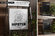 Sidewalk Café Planter Sign Mockup, an Advertising Mockup by SD Mockup (Thumbnail 4 of 4)