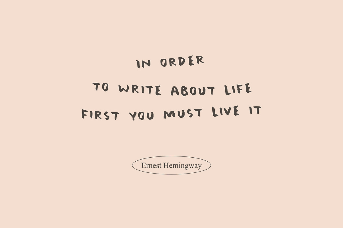 Lyrics | A Quotable Font, a Script Font by Andika Fez (Photo 7 of 10)