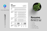 Professional Resume, a Resume Template by Blackcloud_Creations (Thumbnail 2 of 5)