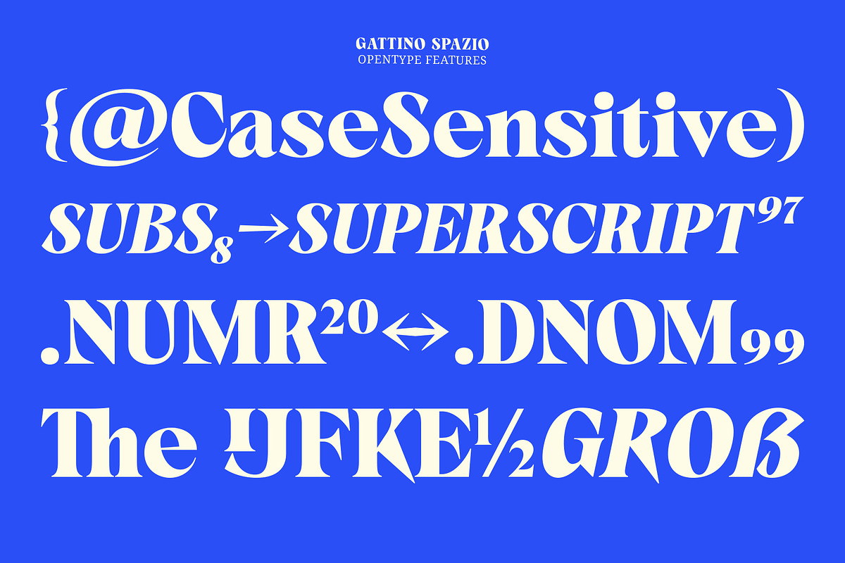 Gattino Spazio - Bold Serif Typeface, a Serif Font by Mbonster Design Studio (Photo 14 of 20)