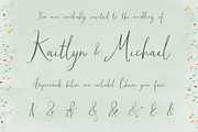 Hollyhock - A Messy Calligraphy Font, a Script Font by Angie Makes (Thumbnail 4 of 5)