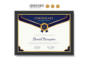 460. Modern Certificate Template, a Stationery Template by CreativeRezwan (Thumbnail 2 of 3)