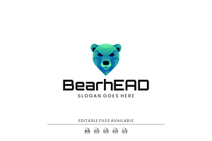 Gradient Modern Bear Logo Design, a Branding & Logo Template by Artnivora.Std