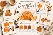 Cozy autumn vector set, a Seasonal Illustration by Universe Mary (Thumbnail 1 of 6)
