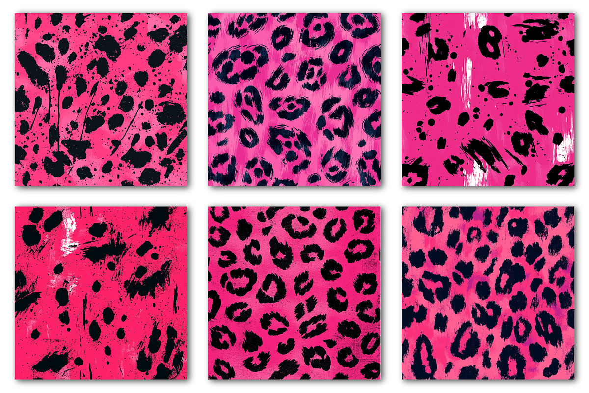 Hot Pink Animal Print Patterns, a Texture Illustration by Dream Creation (Photo 5 of 7)
