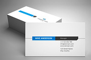 Modern Corporate Business Card, a Business Card Template by designSultan (Thumbnail 1 of 4)