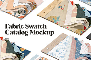 Fabric Swatch Catalog Mockup, a Mockup by rebrandy