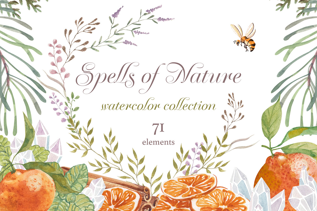 Spells of Nature, a Decorative Illustration by Flo Sacred Art (Photo 1 of 7)