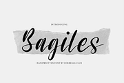 Bagiles, a Script Font by Forberas Club (Thumbnail 1 of 7)