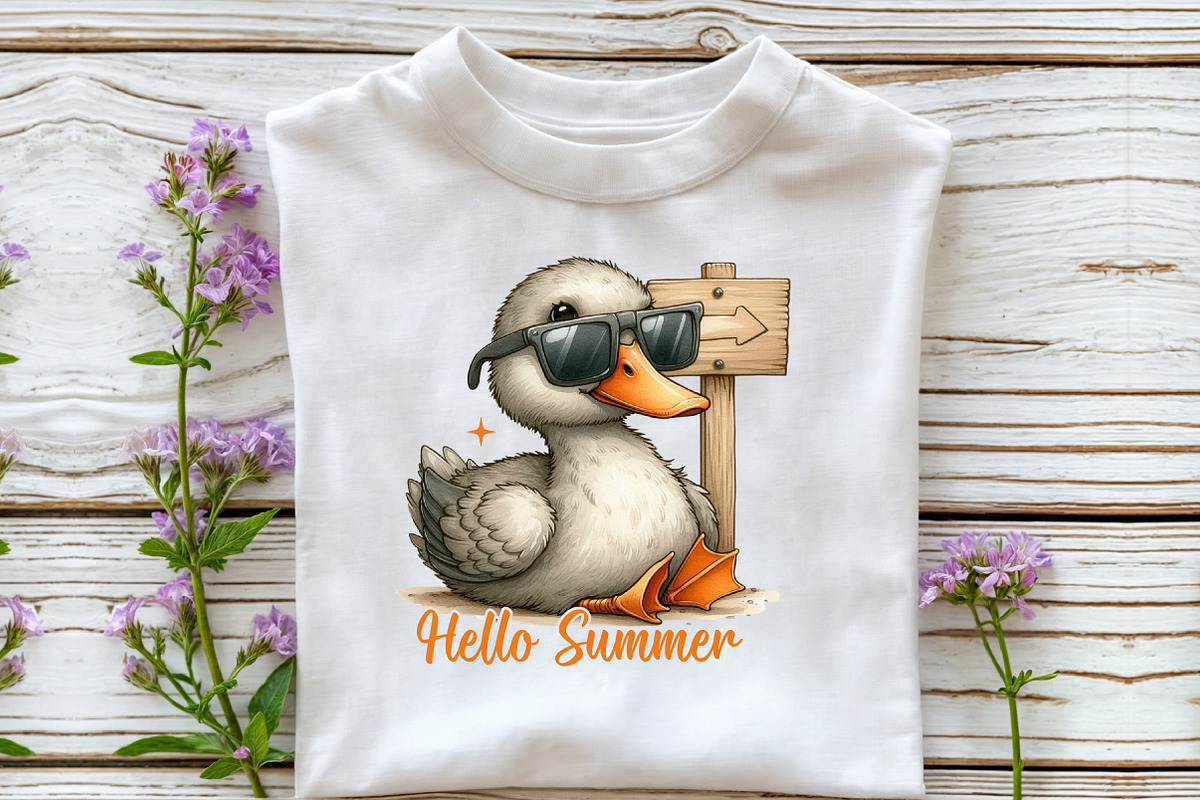Hello Summer, Summer Duck PNG, an Illustration by Libby Wishes (Photo 2 of 4)