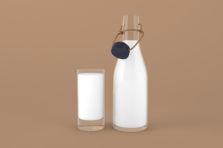 Milk Bottle, a Food & Drink Photo by Qaleb Studio