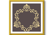 Floral Abstract Round Vector Frame, a Pattern Graphic by FineArtStudio (Thumbnail 2 of 3)