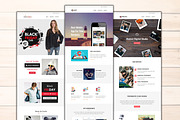 10 Email Newsletters Bundle 2, an Email Template by FourDinos (Thumbnail 3 of 4)