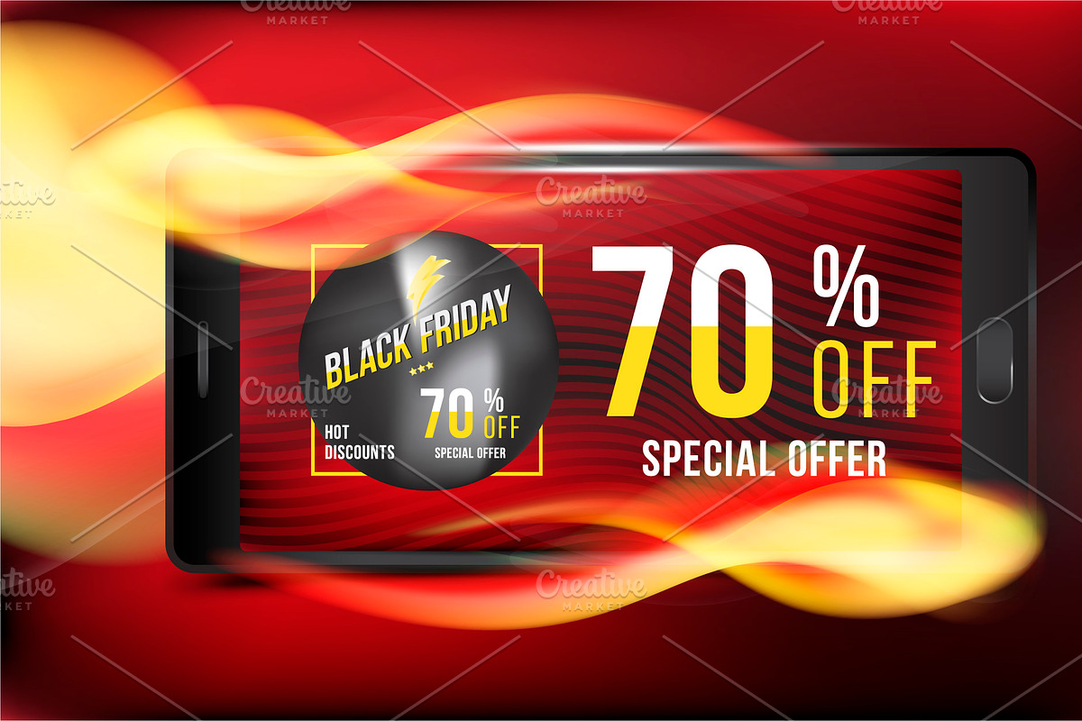 Black Friday 70% Flyer Template, a Flyer Template by VADISH ZAINER (Photo 2 of 2)