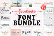The Farmhouse | Font Bundle, a Script Font by Crowntype Studio (Thumbnail 1 of 21)