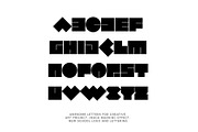 Geometric Headline Font, a Symbol Font by artyway (Thumbnail 7 of 7)