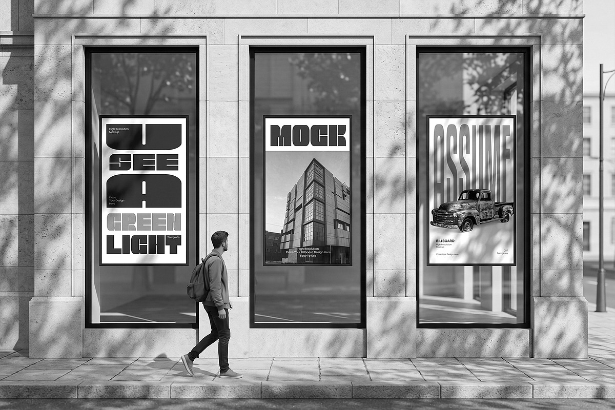 Street Poster Billboard Mockup, an Advertising Mockup by graphypix (Photo 4 of 4)