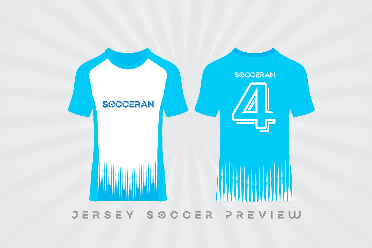 Socceran - Jersey kit display, a Sans Serif Font by indranesia (Photo 3 of 3)