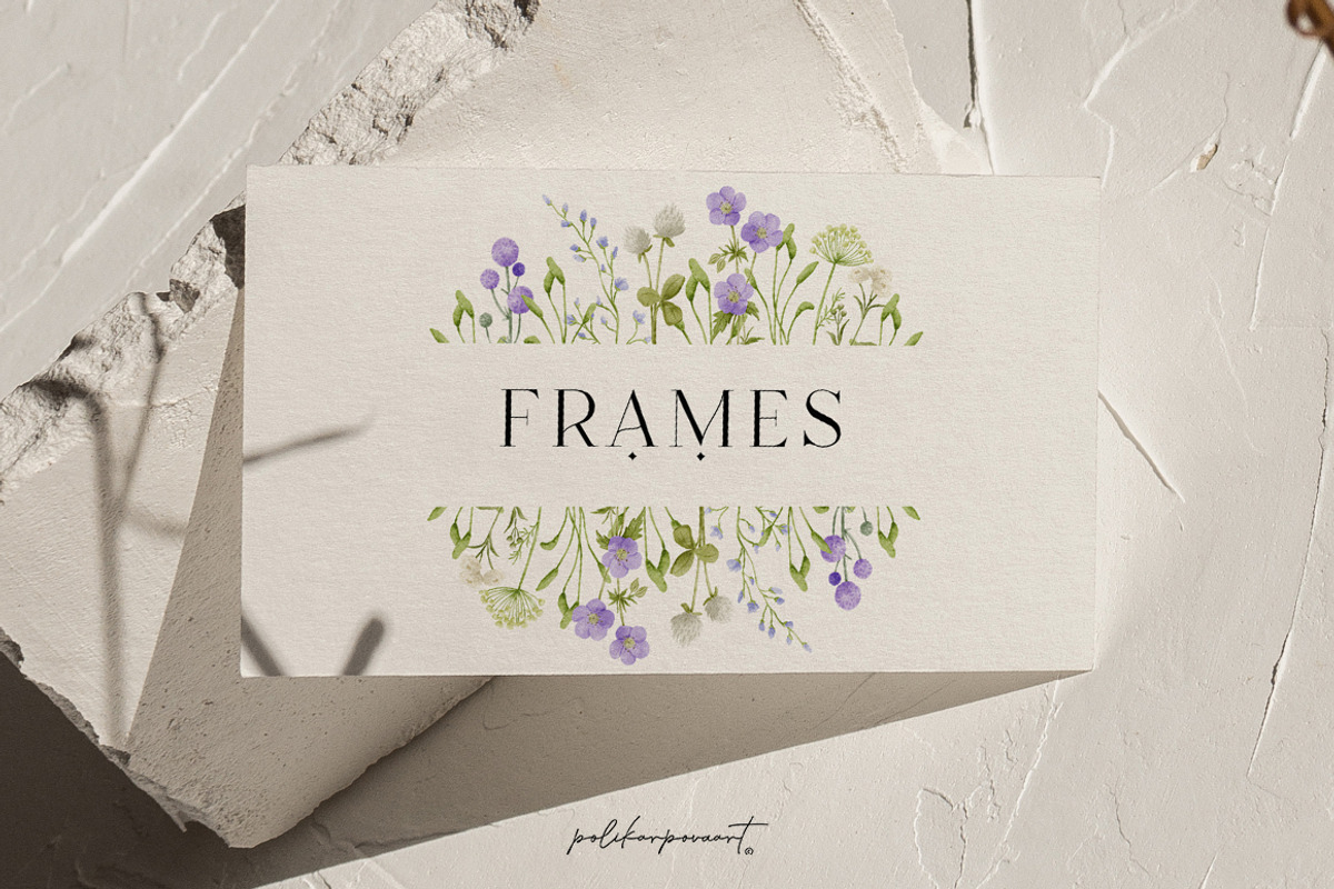 Watercolor Summer Wildflowers, an Illustration by polikarpovaart (Photo 8 of 16)