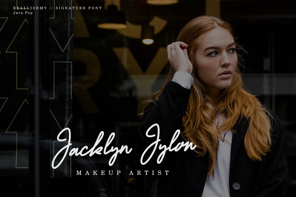 Reallishmy // Signature Font preview 8
