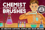 CHEMIST Illustrator Brushes, a Brush Add-On by Leonard Posavec (Thumbnail 1 of 9)