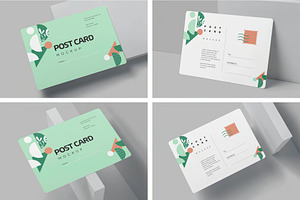 5 x 7 Inches Post Card Mockups, an Advertising Mockup by megostudi0