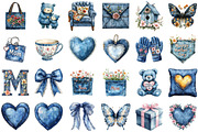 Demin Mothers Day Clipart, an Illustration by Sublimation Artist (Thumbnail 2 of 6)