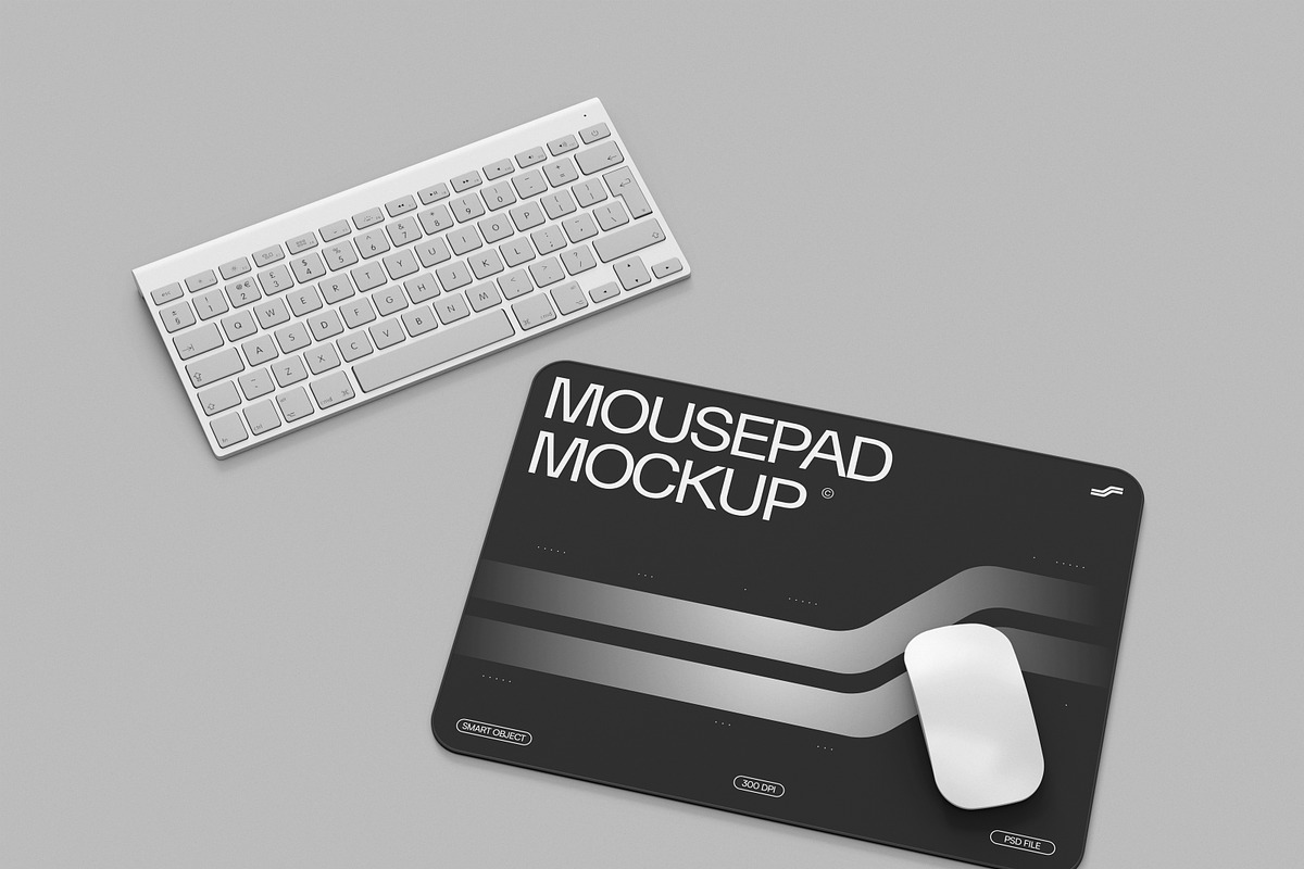 Black Mousepad Mockup, a Merchandise Mockup by Brand Earth (Photo 3 of 4)