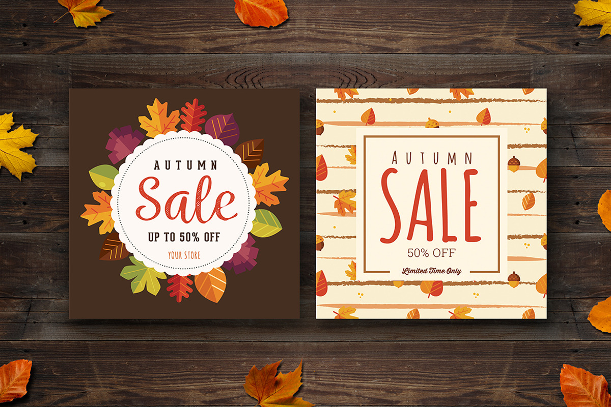 Fall In Love_10 Instagram Post Pack, a Social Media Template by VectorVactory (Photo 3 of 6)