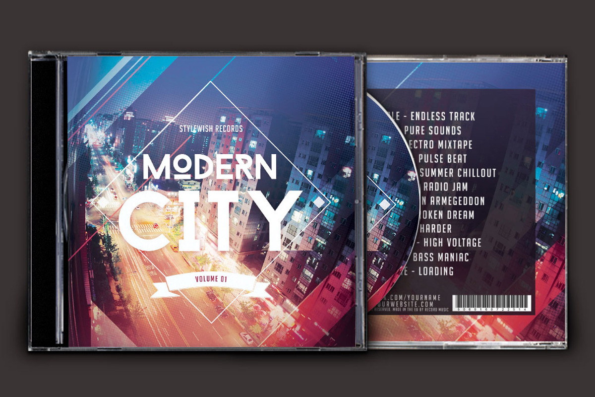 20 CD Cover Templates Bundle, a Templates & Theme by styleWish (Photo 10 of 21)