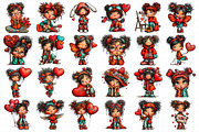 Quirky Valentine Girls Set, an Illustration by Daily.Designs (Thumbnail 5 of 5)