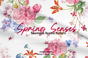 Floral pattern design, spring senses, a Pattern Graphic by VOVU Studio (Thumbnail 1 of 10)