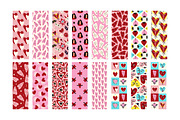 Valentine's Day Bookmark printable, a Card Template by Art's and patterns (Thumbnail 8 of 9)