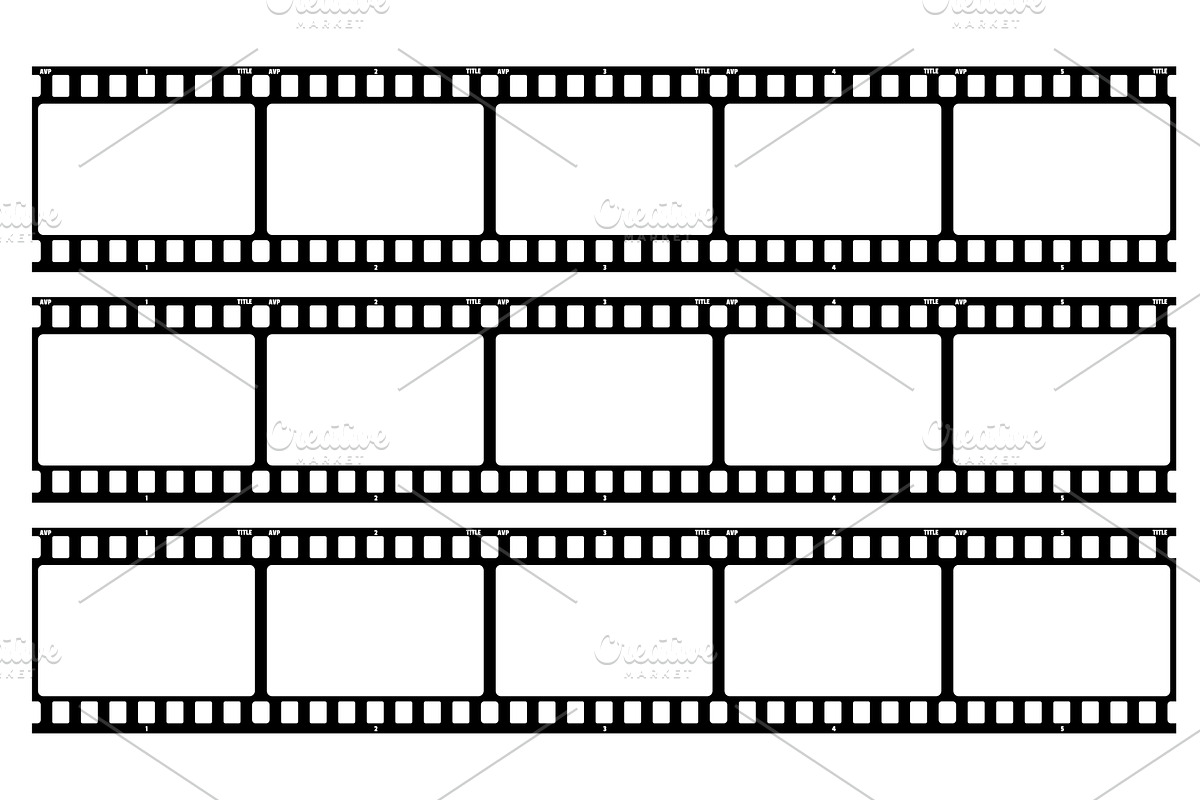 Film strip, long grunge, an Object Illustration by Things for designers
