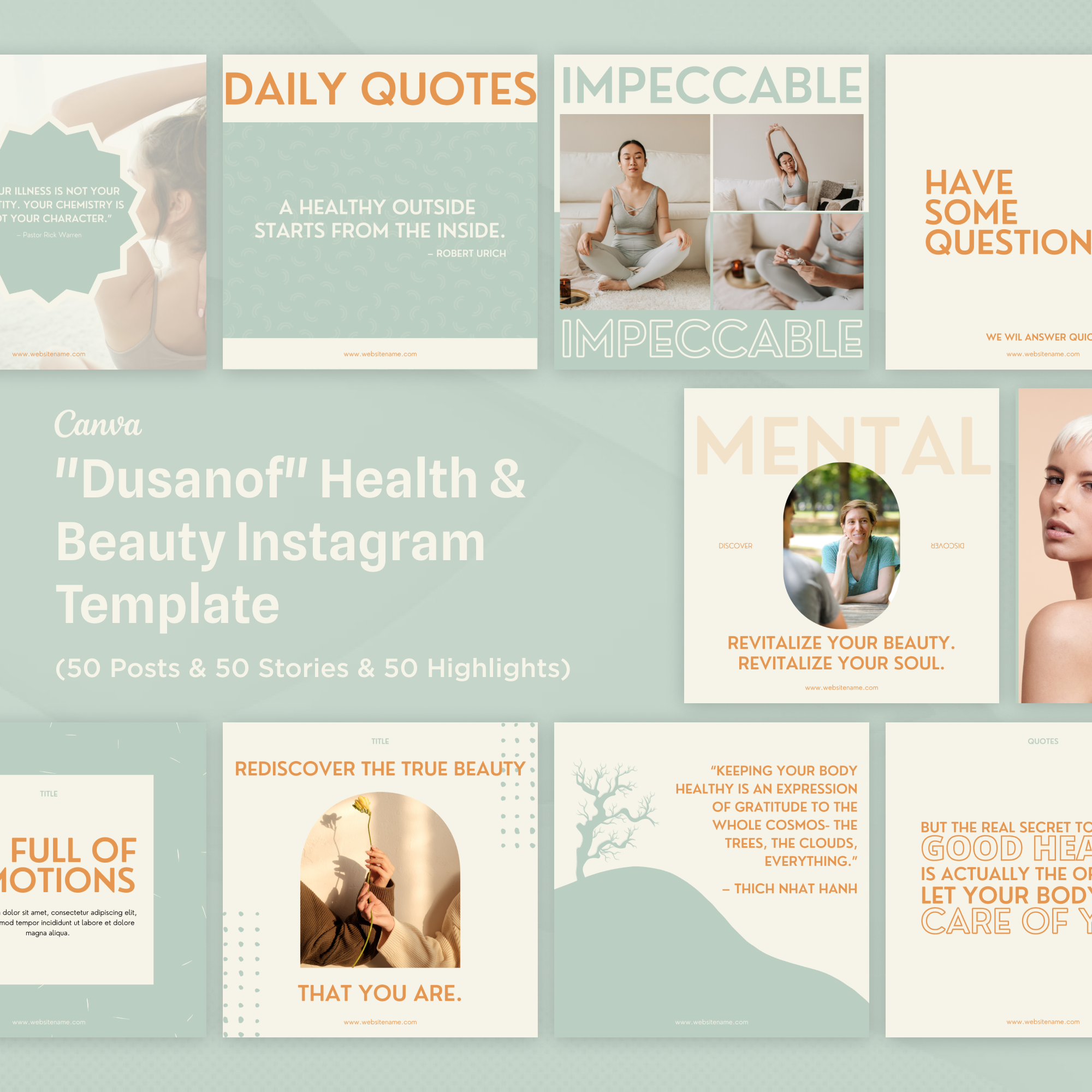 Beauty Canva Instagram Template, a Social Media Template by ...