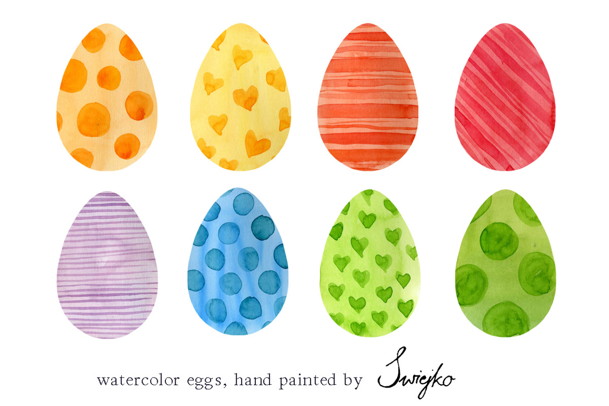 Easter Eggs - Watercolor, a Decorative Illustration by swiejko