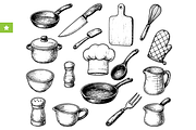 Vintage Kitchen Utensils Set, an Object Graphic by RT Studio (Thumbnail 1 of 4)