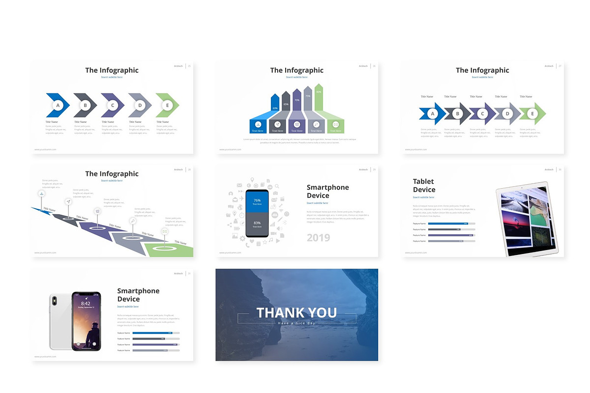 Arzitech - Google Slides Template, a Presentation Template by AQR Studio