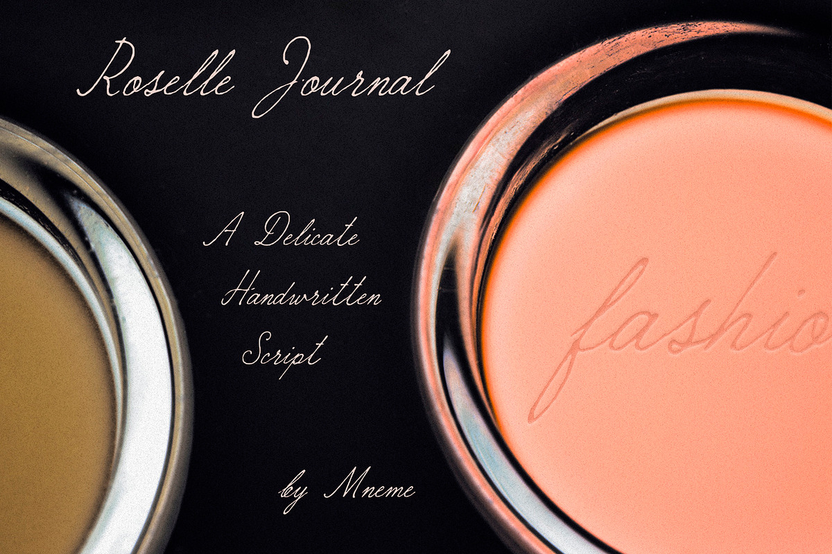 Roselle Journal | Script Font, a Script Font by Mneme (Photo 8 of 10)