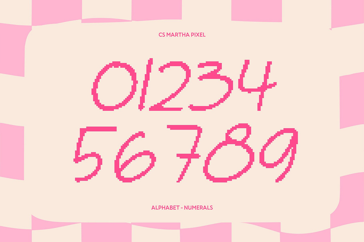 CS Martha Pixel, a Handwritten Font by Craft Supply Co. (Photo 5 of 8)