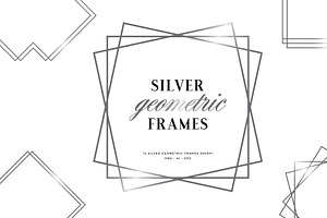 Geometric Silver Frames