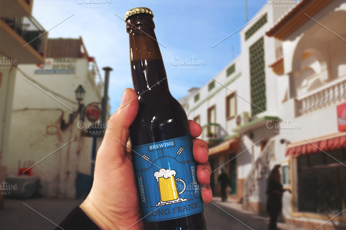 Labels for beer bottles, a Household Mockup by I-RO (Photo 2 of 6)