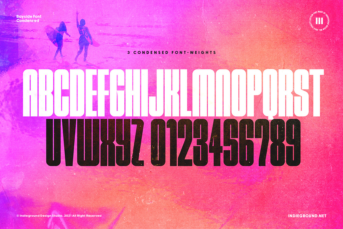 Bayside Font, a Sans Serif Font by Indieground Design Inc. (Photo 4 of 7)